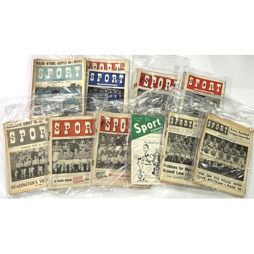 240 - Collection of early post war football magazines, also has content of other sports, 125 in total and ... 