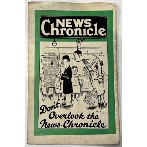 240A - 1933 FA Cup Final official match programme Everton v Manchester City 29 April 1933 at Wembley; creas... 