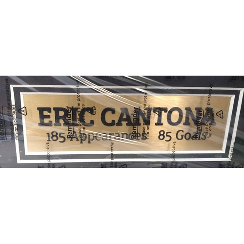 249B - Eric Cantona 'I love you so much' signed and framed 45 vinyl record with photos and a plaque in fram... 