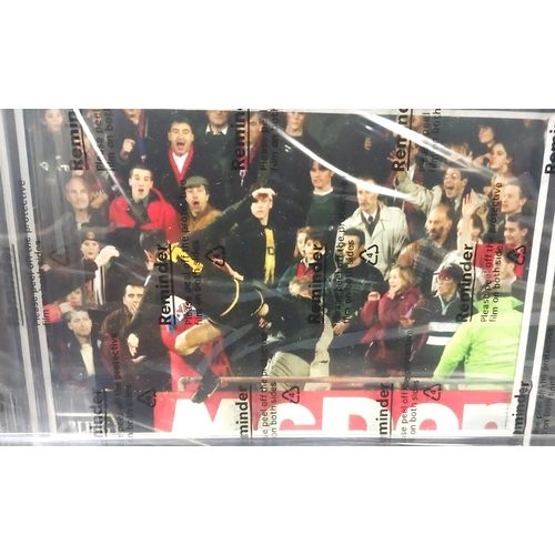 249B - Eric Cantona 'I love you so much' signed and framed 45 vinyl record with photos and a plaque in fram... 