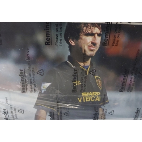 249B - Eric Cantona 'I love you so much' signed and framed 45 vinyl record with photos and a plaque in fram... 