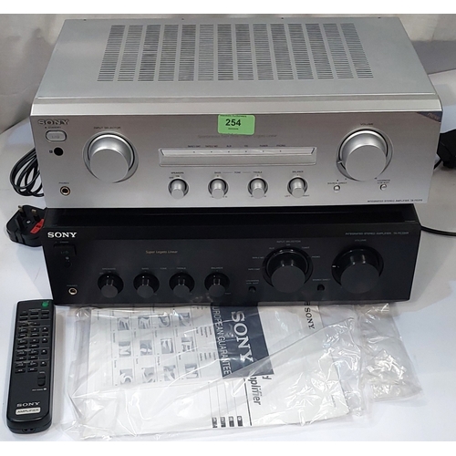 254 - Sony sound equipment - Sony TA-FE 330R integrated stereo amp, Sony TA-FE370 integrated amp, TC-WE435... 