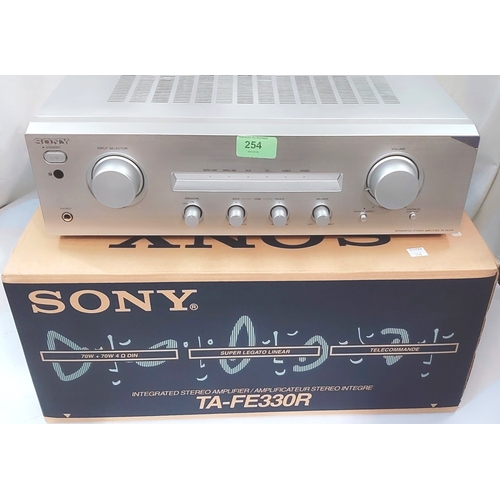 254 - Sony sound equipment - Sony TA-FE 330R integrated stereo amp, Sony TA-FE370 integrated amp, TC-WE435... 