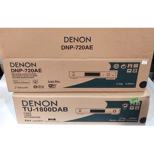 255 - A Denon DNP-720AE Network Audio player and a Denon TU-1800DAB tuner