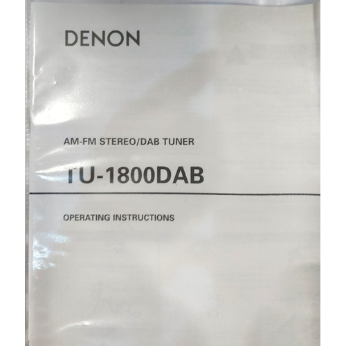 255 - A Denon DNP-720AE Network Audio player and a Denon TU-1800DAB tuner