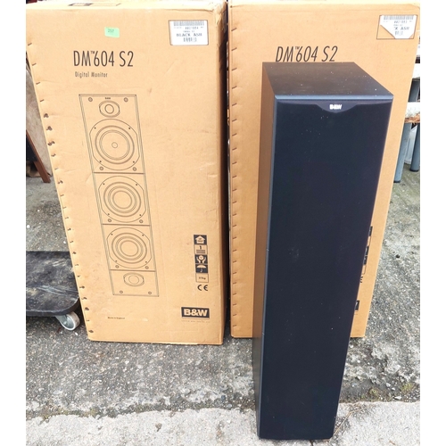 257 - B & W DM604 speakers with boxes