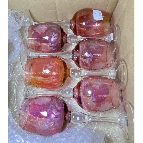 60 - A 19th century shallow copper dish embossed hunting scene of two dogs octagonal border with dragons ... 