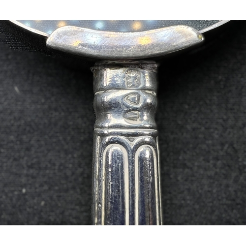 607 - A Georgian punch ladle with twisted bone handle, Edinburgh 1810