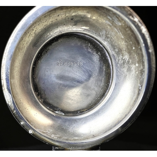 610 - A hallmarked silver inkwell in the form of a bell, Birmingham 1900