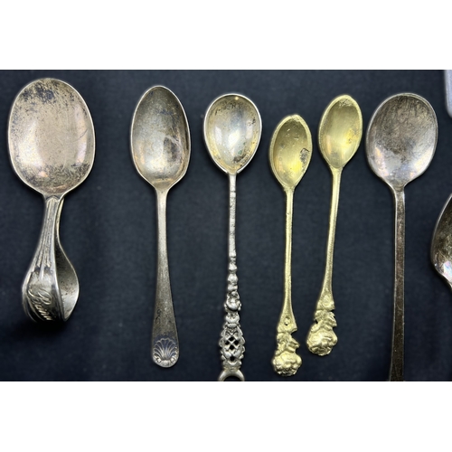 617 - A cased set of 6 hallmarked silver teaspoons by Liberty, Birmingham 1921, with amethyst 'bean knops'... 