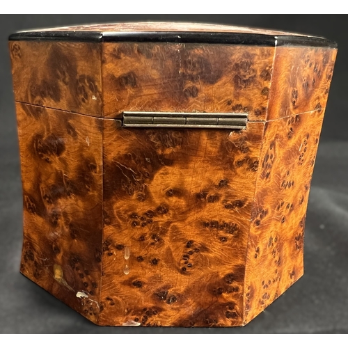 65 - A Victorian oak humidor / smoking companion, space for cigars, cigarettes, matches etc and two other... 