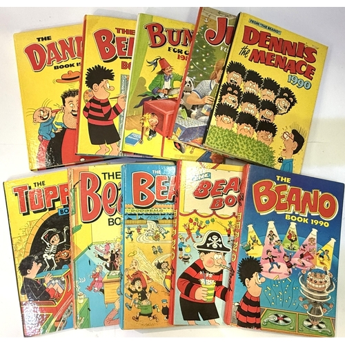 75 - 10 children's annuals circa 1980 including Dandy, Beano, Topper