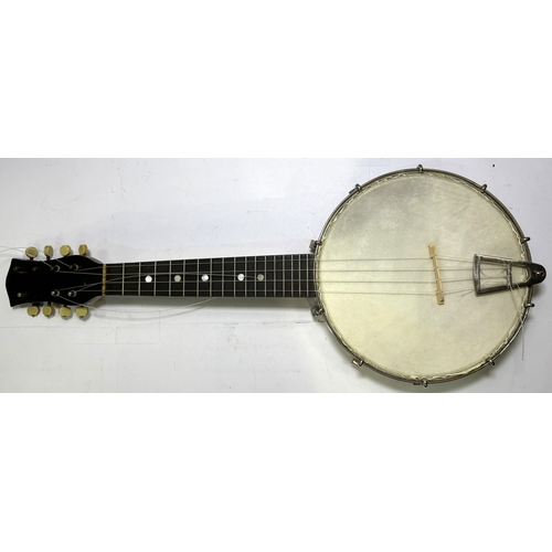 91 - A cased UKELELE banjo/mandolin.