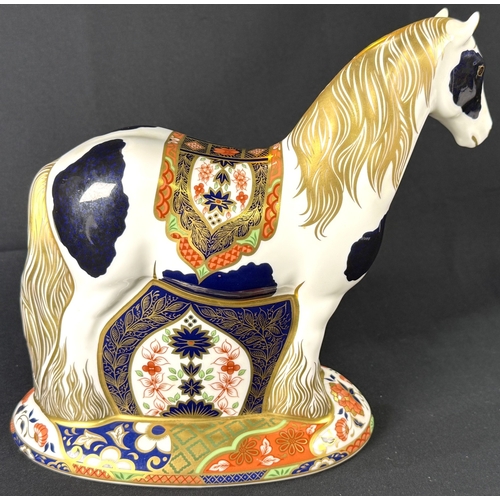 460A - A Royal Crown Derby limited edition Appleby Stallion 580 / 1000, with certificate and box