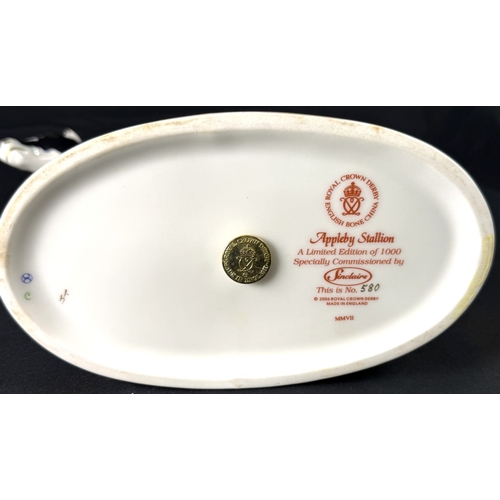 460A - A Royal Crown Derby limited edition Appleby Stallion 580 / 1000, with certificate and box