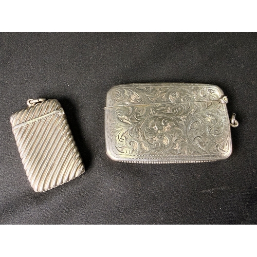 549B - Two hallmarked silver Vesta Cases, 47gms
