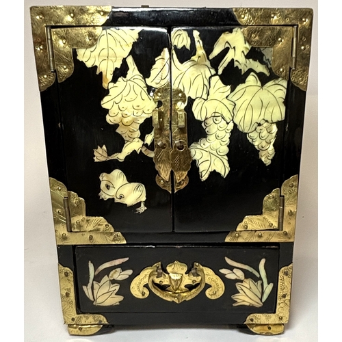 67 - A selection of clocks, boxes, mirror etc