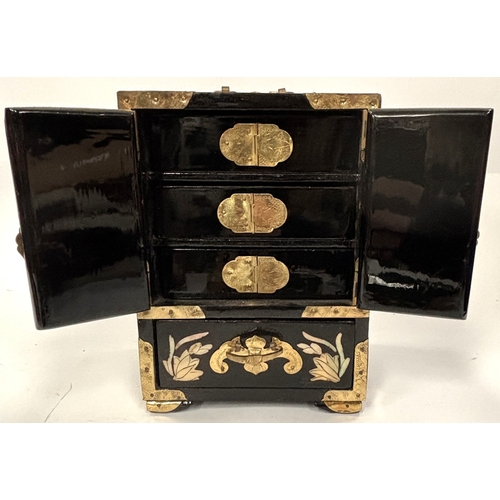 67 - A selection of clocks, boxes, mirror etc