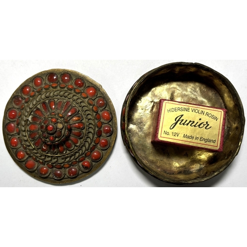 68 - A brass planter, brass canon, Pharaoh bust, Art Deco style lamp etc