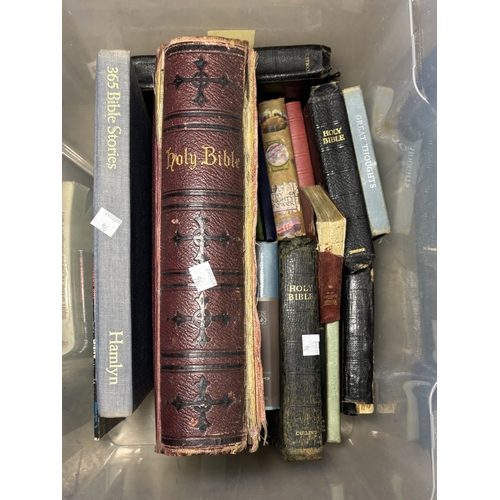 96 - Three boxes of books including children's annuals.No bids sold with lot 97