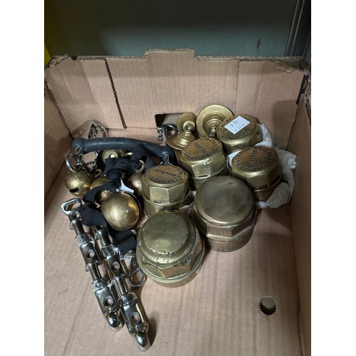 92B - A collection of 'gypsy' bells, brass ware, horse fittings etc