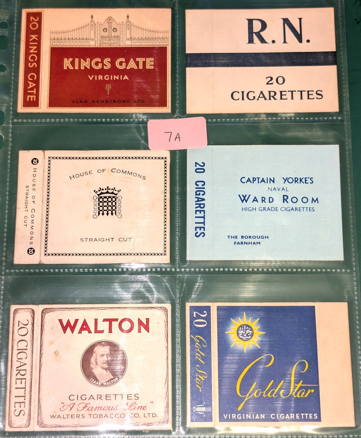 Cigarette packet hulls, advertising interest, mainly British with ...