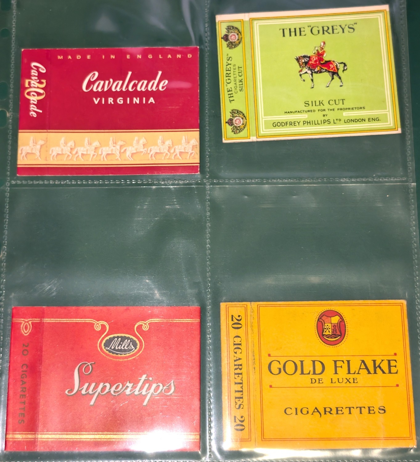 Cigarette packet hulls, advertising interest, mainly British with ...