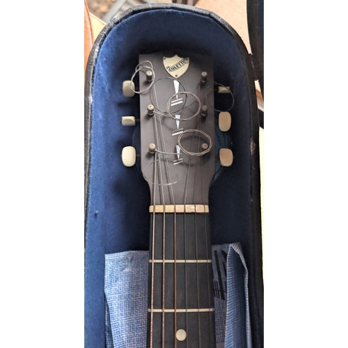 28 - A Matrix vintage acoustic guitar and two others.