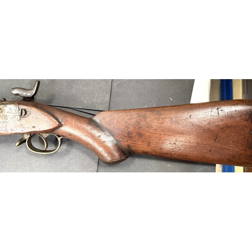 19th century Enfield pattern percussion cap musket with crown and ...