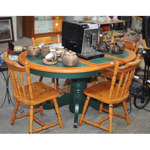 101 - Tiled Top Table & 4 Chairs