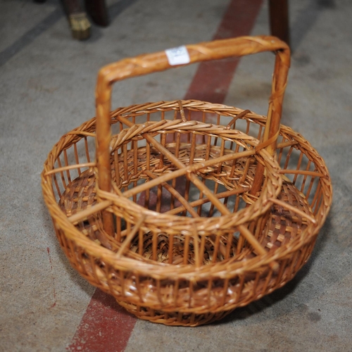 158 - Wicker Bottle Basket