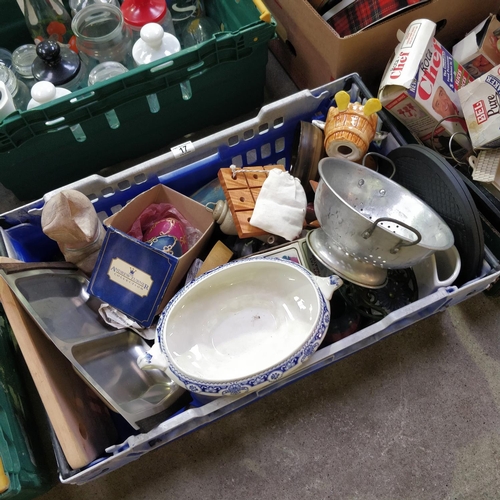 17 - Assorted Crate Lot inc Tureen