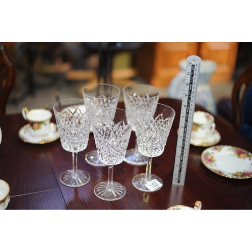 182 - 5 Crystal Glasses