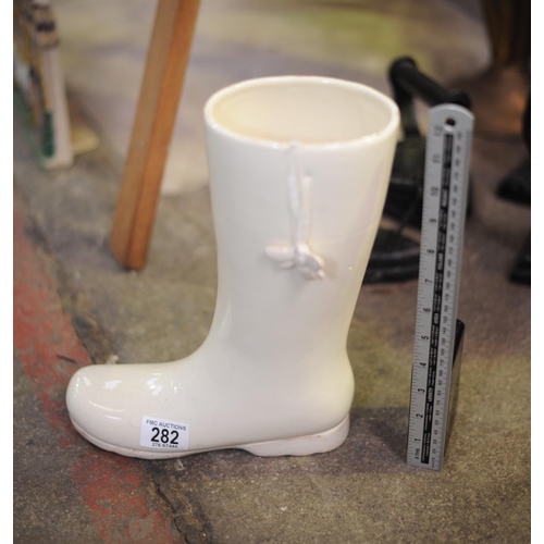 282 - Lovely Porcelain Welly Boot