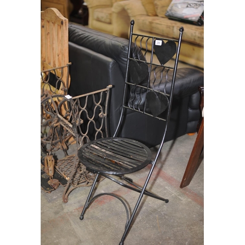 289 - Cast Iron Decorative chair