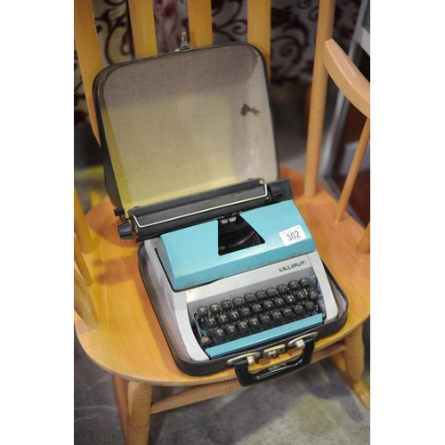 302 - Small Lilliput Typewriter in Case