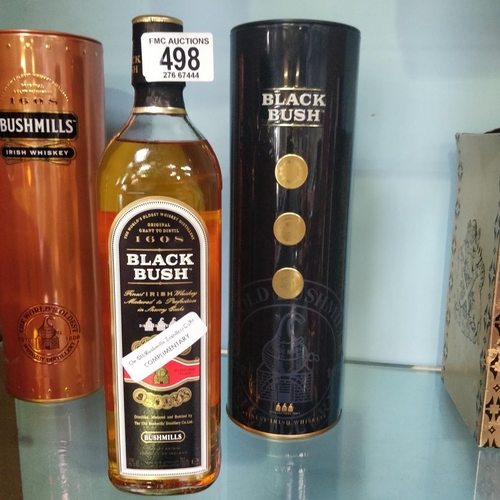 498 - Bottle  of Black Bush Irish Whiskey in Presentation Tin