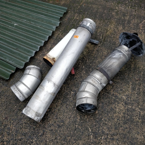 3 - Lot Of flue Fittings