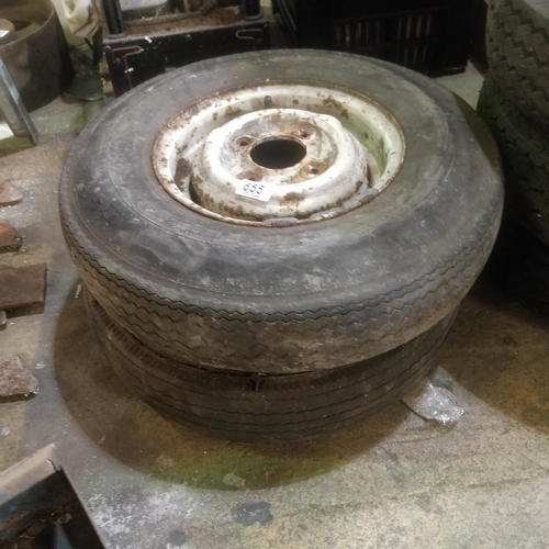 855 - Pair Of Mini Wheels