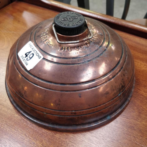 49 - Old Copper Bed Warmer