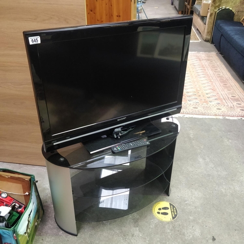 645 - Sharp TV & Stand
