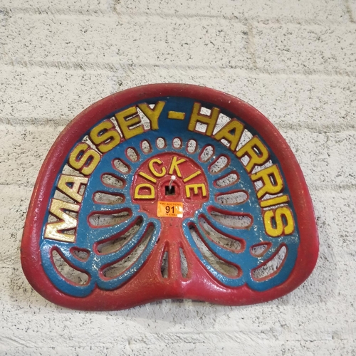 Massey Harris Dickie Tractor Seat