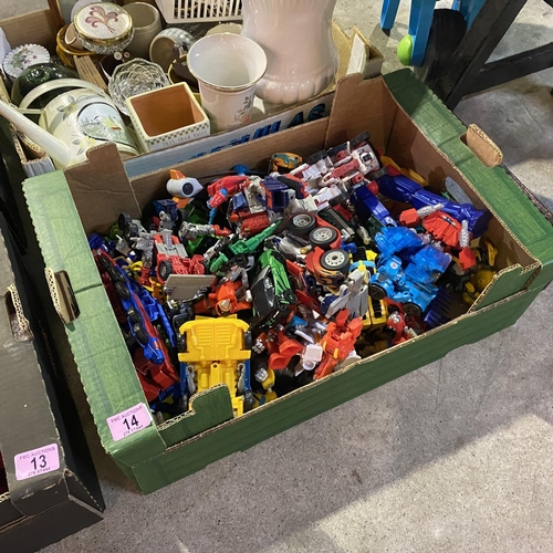 14 - Large Assorted Box Of Transformers