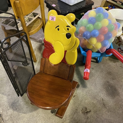 20 - Wooden Winnie The Pooh Chair