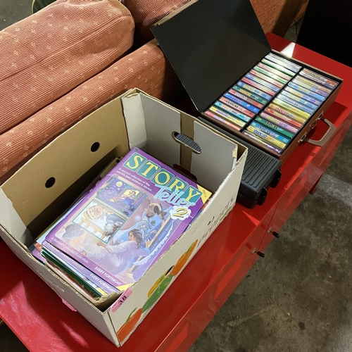 38 - Box Lot Of Story Telling Books & Cassettes