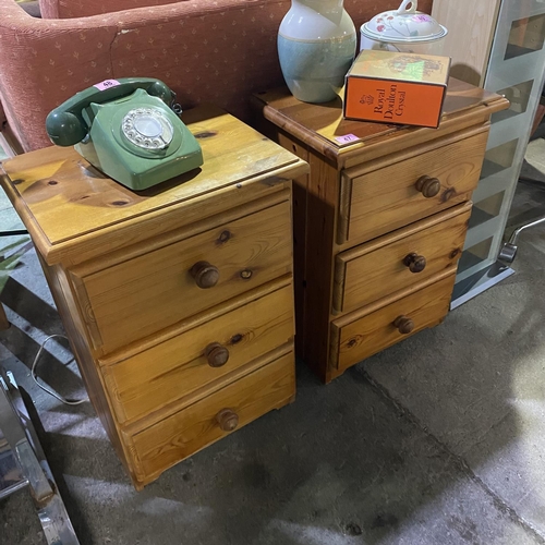 47 - Pair Of Pine Bedside Cabinets