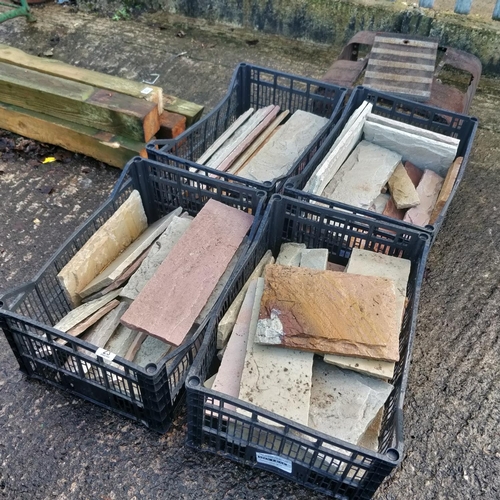 23 - 4 Assorted Crates Of Stone Cladding