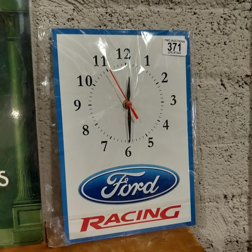 371 - Ford Racing Clock