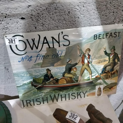 381 - Belfast Whiskey Sign