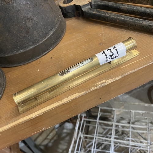 131 - Lovely Brass Spirit Level